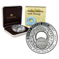 Australia 2003 $1 Holey Dollar & Dump Silver Proof Coin