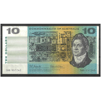 Commonwealth of Australia 1966 $10 Note Coombs/Wilson 1st Prefix SAA R301F VF #4-41