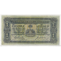 Commonwealth of Australia 1918 One Pound £1 Banknote Cerutty/Collins VF