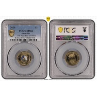 Australia 2020 75th Ann End of WWII $2 Coloured Coin PCGS MS66