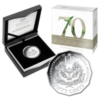 Australia 2017 50c Royal Wedding 70th Anniversary Silver Proof Coin
