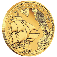Australia 2020 $25 Voyage of Discovery Endeavour 1770-2020 1/4oz Gold Proof Coin