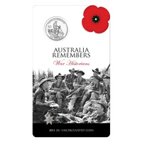 Australia 2011 Remembers - War Historians 20c UNC Coin in Card