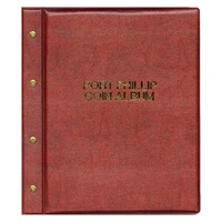 Port Phillip Coin Album With 6 Different Pages for Australian Coins Padded Cover - Red