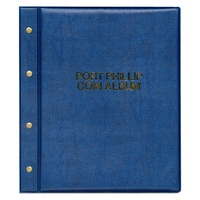 Port Phillip Coin Album With 6 Different Pages for Australian Coins Padded Cover - Blue