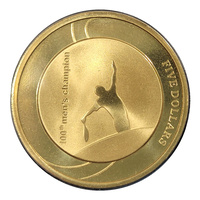 Australia Open 2012 Tennis 100th Men's Championship $5 Dollars UNC Coin Carded