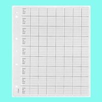 Plastic Coin Pages/Refills 72 Pockets With Backing Paper Pack/10 For Au 1c 2c 5c