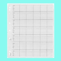 Plastic Coin Pages/Refills 42 Pockets With Backing Paper Pack/10 For Au 20c Penny