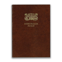 DANSCO AUSTRALIA FLORIN PUSH IN COIN ALBUM 1910-1963