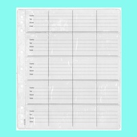 Plastic Coin Pages/Refills 20 Pockets With Backing Paper Pack/10 For Au Crowns