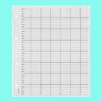 Plastic Coin Pages/Refills 56 Pockets With Backing Paper Pack/10 For Au $1 & 10c