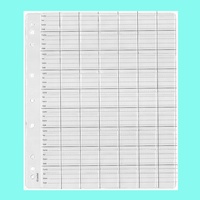 Plastic Coin Pages/Refills 63 Pockets With Backing Paper Pack/10 For Au $2 Coins