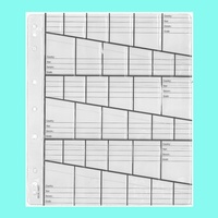 Plastic Decimal Coin Type Pages/Refills Graded Pockets With Backing Paper Pack/10
