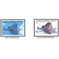 AAT STAMPS 1979 50TH ANNIVERSARY FIRST FLIGHT OVER THE SOUTH POLE SET OF 2