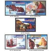 AAT STAMPS 1997 50TH ANNIVERSARY OF ANARE SET OF 5