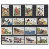 Christmas Island 1982 to 1983 Stamps Birds Set of 16