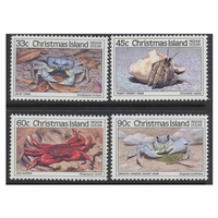 Christmas Island 1985 Stamps Crabs 2nd Series Set of 4