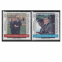 Christmas Island Stamps 1986 Royal Wedding Set of 2