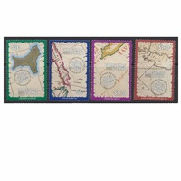 Christmas Island Stamps 1991 Maps Set of 4