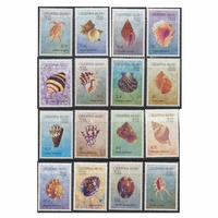 Christmas Island Stamps 1992 Shells Set of 16
