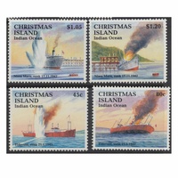 Christmas Island Stamps 1992 50th Anniversary of Sinkings of Eidsvold and Nissa Maru Set of 4