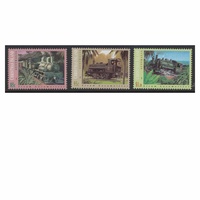 Christmas Island Stamps 1994 Steam Locomotives Set of 3