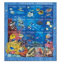 Christmas Island Stamps 2004 Underwater Sheetlet