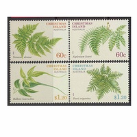 Christmas Island Stamps 2012 Ferns Set of 4