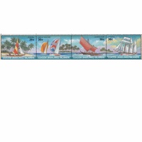 Cocos (Keeling) Islands Stamps 1987 Sailing Craft Set of 4