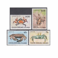 Cocos (Keeling) Islands Stamps 1990 Crabs Set of 4