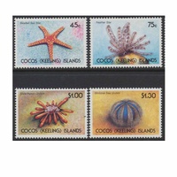Cocos (Keeling) Islands Stamps 1991 Starfish and Sea Urchins set of 4
