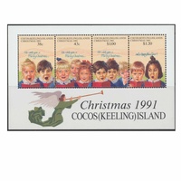 Cocos (Keeling) Islands Stamps 1991 Christmas Mini Sheet