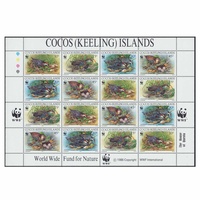 Cocos (Keeling) Islands Stamps 1992 Endangered Species Banded Rail Sheetlet
