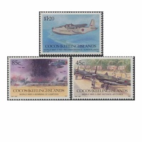 Cocos (Keeling) Islands Stamps 1992 50th Anniversary of Second World War Set of 3