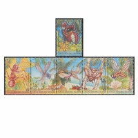 Cocos (Keeling) Islands Stamps 1995 Insects set of 6