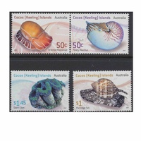 Cocos (Keeling) Islands Stamps 2007 Living Shells Set of 4