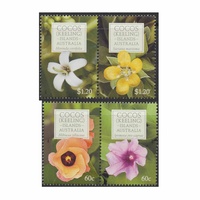 Cocos (Keeling) Islands Stamps 210 Flowers Set of 4