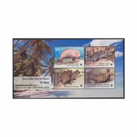 Cocos (Keeling) Islands Stamps 2011 50th Anniversary of Worldwide Fund for Nature Mini Sheet