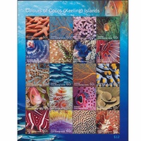 Cocos (Keeling) Islands Stamps 2011 Colours of Cocos - Marine Life Set of 20