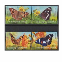 Cocos (Keeling) Islands Stamps 2012 Butterflies Set of 4