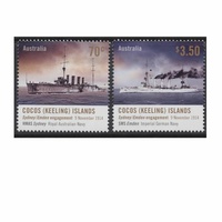 Cocos (Keeling) Islands Stamps 2014 Centenary of HMAS Sydney Set of 2