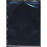 Lighthouse Vario Black Sheet for Stamp Storage 1 Division PVC Free Pack of 5