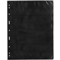 Lighthouse Vario Black Sheet for Stamp Storage 8 Divisions PVC Free Pack of 5