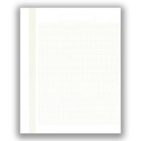 Medium White Paper Blank Leaves/Pages For Stamps W/ Grid Graph – 215 x 270 mm  Pack/100