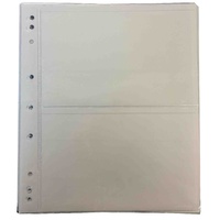 Port Phillip 2-Pocket Clear Banknote Page Pack of 10