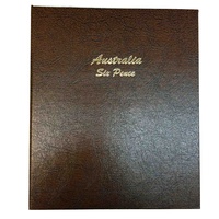Dansco Supreme Australian 6d Six Pence Coin Porthole Album