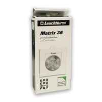 Lighthouse Coin Holders Self-Adhesive 35 mm Pack of 25