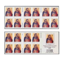 USA 2004 Christmas Madonna & Child, Double-sided Self-adhesive Stamps in Booklet