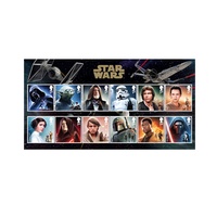 UK 2015 STAR WAR Characters Set of 12 Stamps MUH In Presentation Pack Royal Mail
