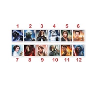 UK 2015 STAR WAR Characters Set of 12 Stamps MUH Royal Mail